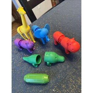 SMARTMAX My First Safari Animal Toys Set of 6 Animals Magnetic Toddler Toy